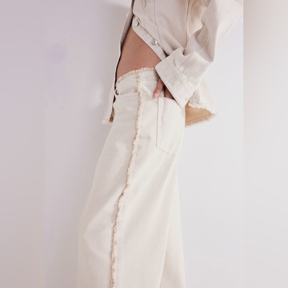Baggy Low Jeans with fringe